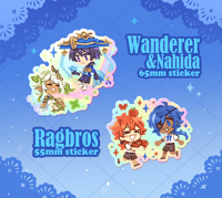 Found Family stickers ✦ Genshin Impact