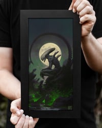 Image 2 of Xenomorph - Green Variant - Fine Art Print