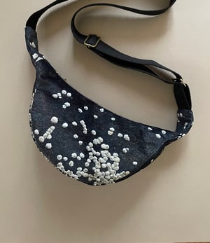 Image of Barnacles, large velvet crossbody sling bag