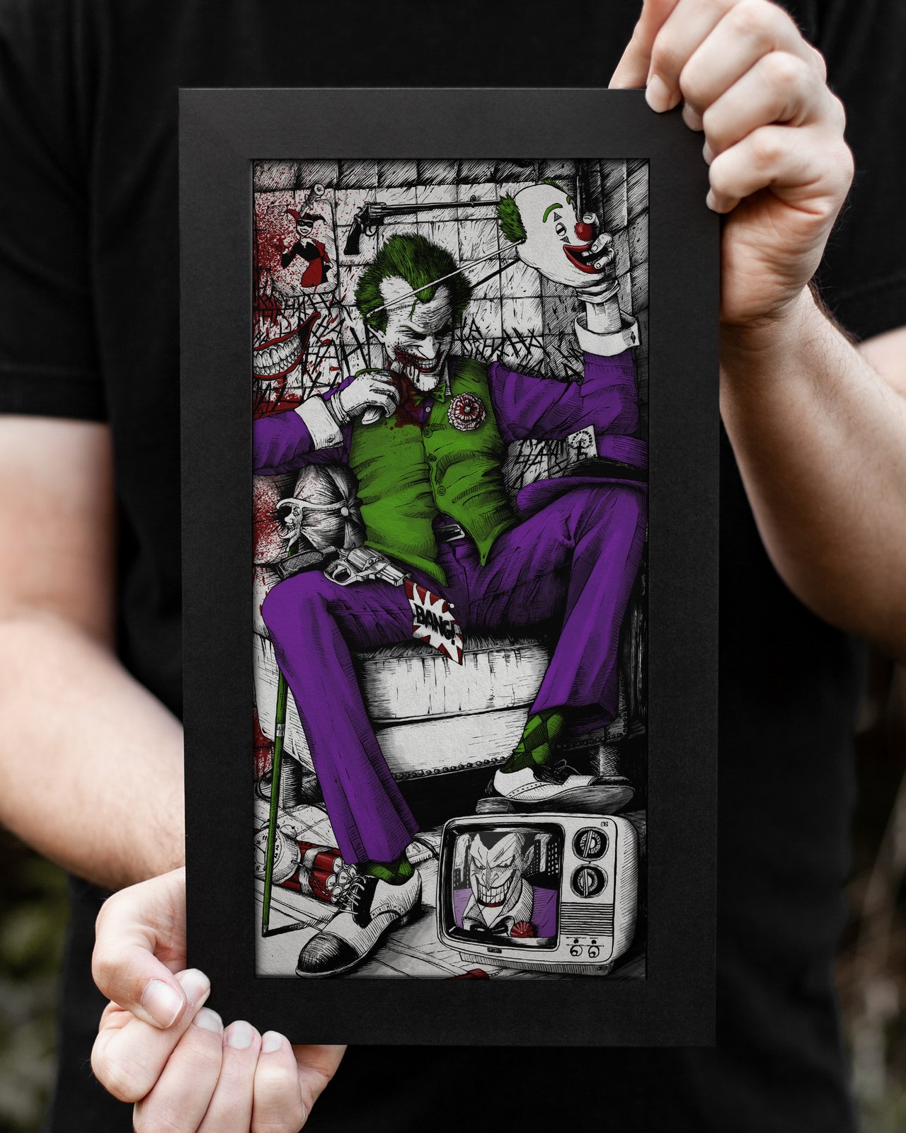 Joker Illustration Print Variant | SpaceWolf