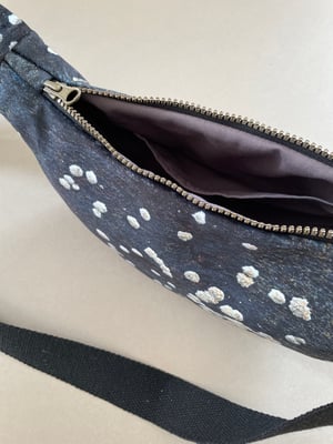 Image of Barnacles, large velvet crossbody sling bag