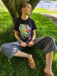 Image 1 of Bella '25 Space Heart Adult T-shirt (Black)