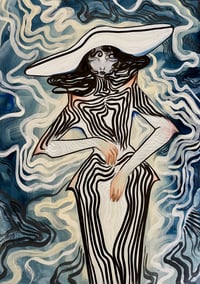 Image 1 of Original A3 illustration on wood 