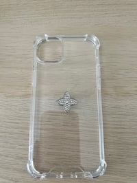 Image 2 of 1 x silver metal L.v. Flower charm (4 LEFT TO PURCHASE)