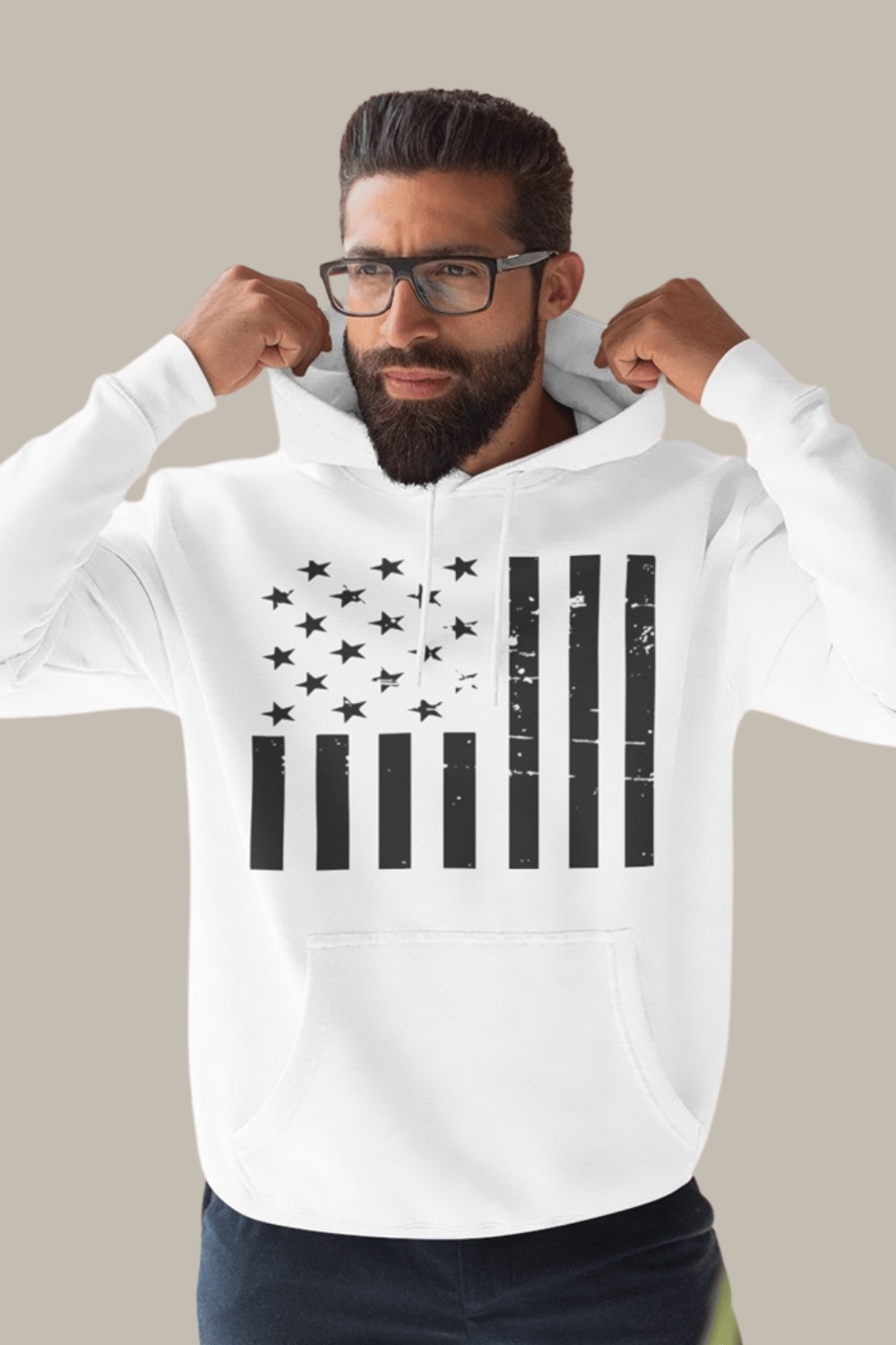 Image of American Flag, Unisex Hoodie 