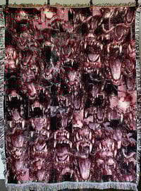 Image 1 of *PREORDER* woven tapestry/blanket (50x 66 inches) mess