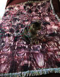 Image 2 of *PREORDER* woven tapestry/blanket (50x 66 inches) mess