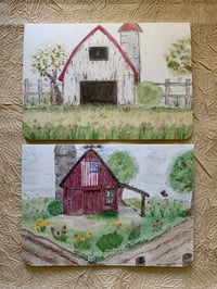 Image 1 of Barns - 4 cards