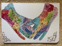 Image 2 of Doodle flowers- 4 card set