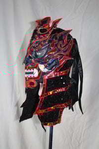 Image 3 of LUCHA BROS RED & BLACK SEQUENCE SEMI PRO SAMURAI ENTRANCE MASK