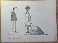 Image 1 of Original New Yorker Cartoon  “She's a Malaysian Longhair, but we don't know what."