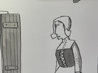 Image 2 of Original New Yorker cartoon "Good news.”