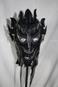 Image 2 of LUCHA BROS ALL BLACK SEMI PRO SAMURAI ENTRANCE MASK