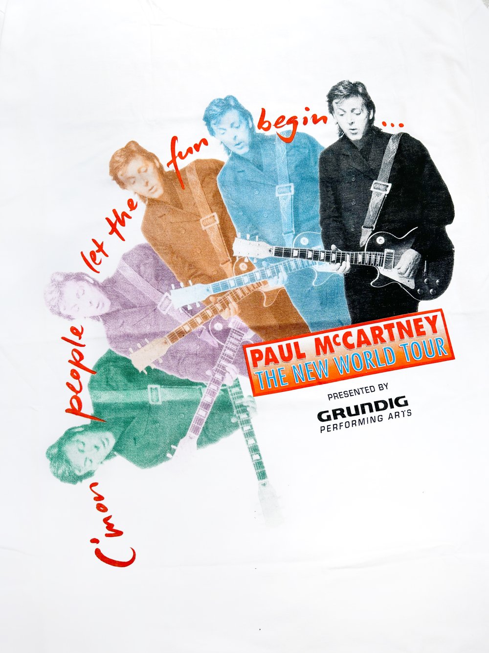 Paul McCartney 1993 ‘The New World Tour’ White T-Shirt