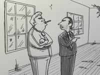 Image 3 of Original New Yorker cartoon "Don't worry, boss”