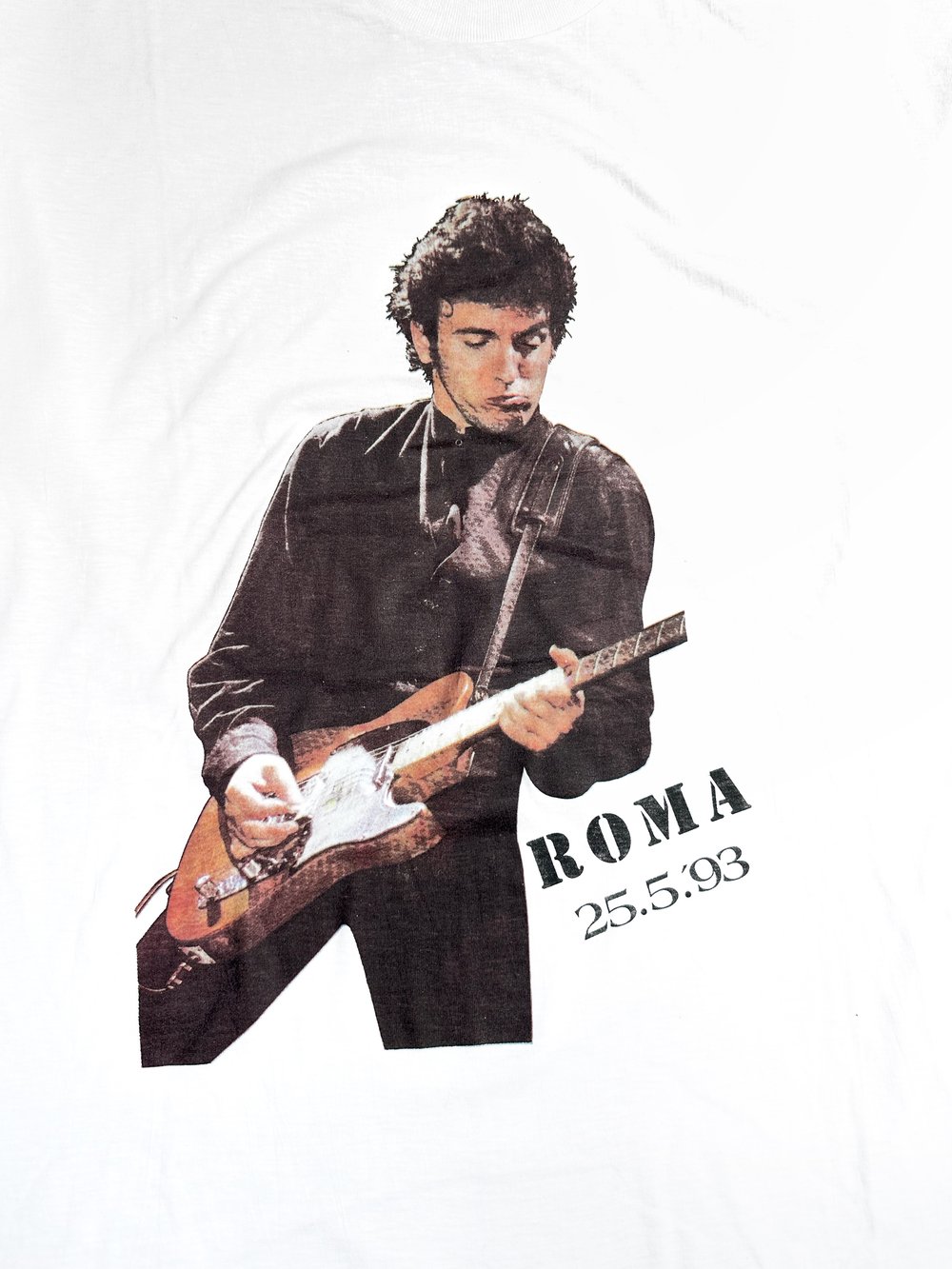 Bruce Springsteen 1993 ‘Roma 25.5.’93’ White T-Shirt 3