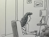 Image 2 of Original New Yorker cartoon "They were only supposed to find truffles, but then they found Roger.”