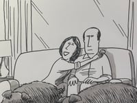 Image 3 of Original New Yorker cartoon "They were only supposed to find truffles, but then they found Roger.”