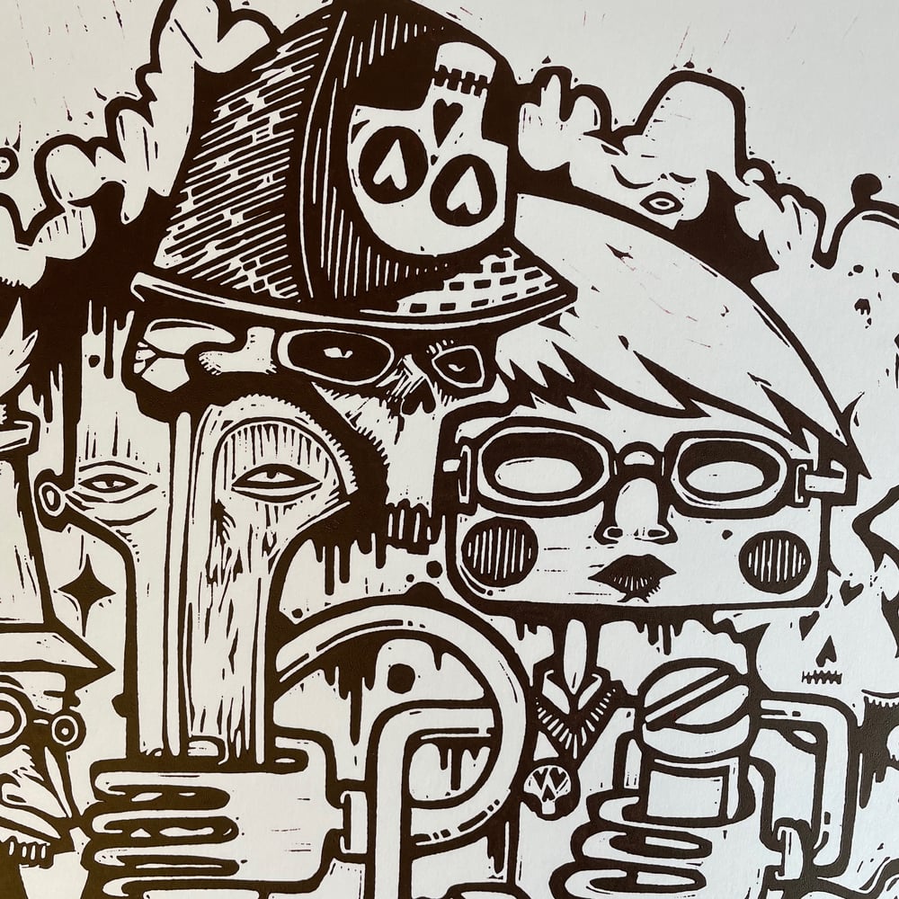 Hartybucks lino