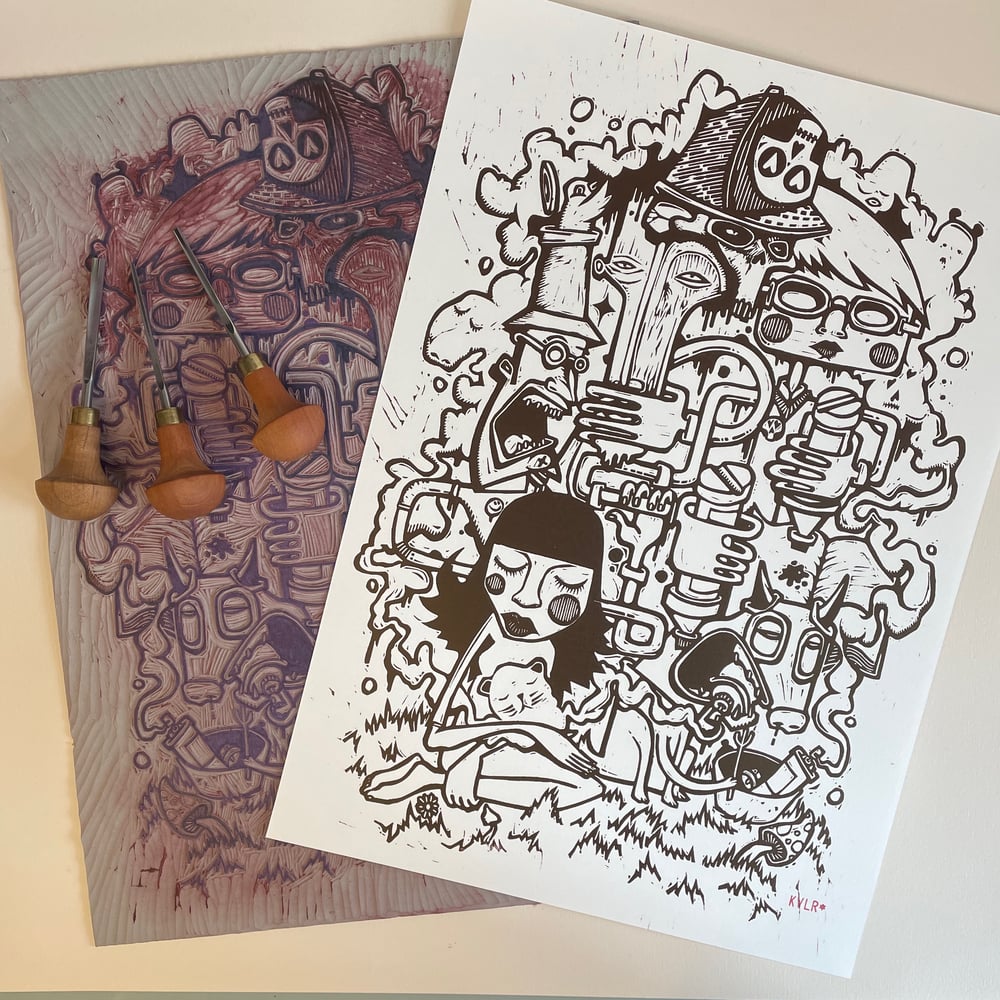 Hartybucks lino