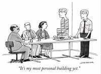 Image 4 of Original New Yorker cartoon “It’s my most personal building yet.”