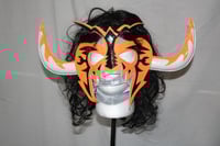 Image 1 of PSICOSIS ORANGE & WHITE SEMI PRO w/FULL WIG