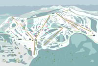 Image 1 of Schweitzer Mountain Resort Illustrated Map
