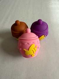Image 1 of Bee Jar  Silicone Container  mini storage 
