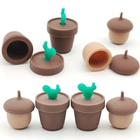 Image 1 of Succulent  or acorn Silicone Container 
