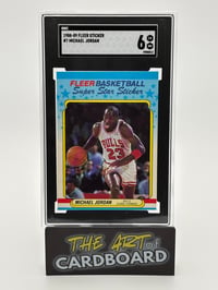 1988-89 Fleer Sticker Michael Jordan #7 SGC 6
