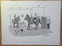 Image 1 of Original New Yorker cartoon "You can hear this?"