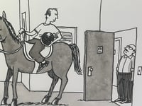 Image 3 of Original New Yorker cartoon "You can hear this?"