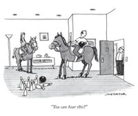 Image 4 of Original New Yorker cartoon "You can hear this?"