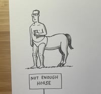 Image 2 of Original New Yorker cartoon “The Centaur Scale”