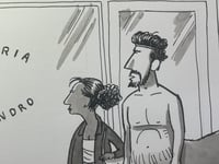 Image 2 of Original New Yorker cartoon "Italian or Hay."