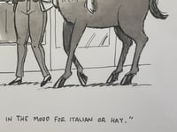 Image 3 of Original New Yorker cartoon "Italian or Hay."