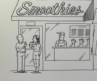 Image 3 of Original New Yorker cartoon “Smoothies and Roughies”
