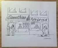 Image 1 of Original New Yorker cartoon “Smoothies and Roughies”