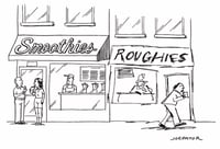 Image 4 of Original New Yorker cartoon “Smoothies and Roughies”