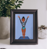 Image 1 of Simone Biles (G.O.A.T.) - Art Print (Unframed)