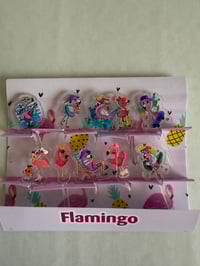 Flamingos Acrylic food  Picks 