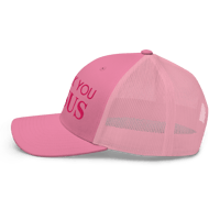 Image 2 of THANK YOU JESUS Pink Trucker Cap