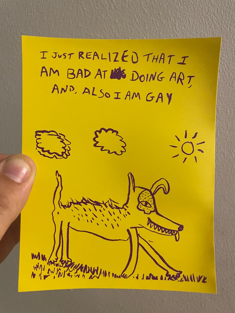 Image of "Bad at Art" sticker