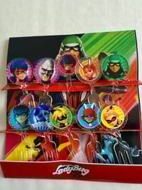 Image 1 of Ladybug Acrylic Food Forks 
