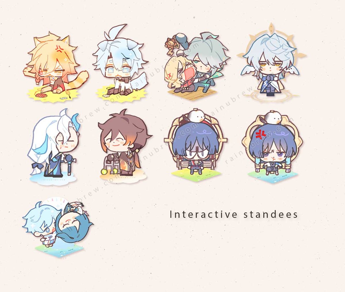 Image of Genshin Impact | 2.5 inch Moving Charm standee