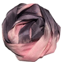 Image 2 of Ready To Ship! 10YD. HOPSCOTCH HAND DYED SARI SILK RIBBON BY COLOR BURST SILK