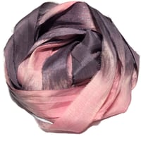 Image 3 of Ready To Ship! 10YD. HOPSCOTCH HAND DYED SARI SILK RIBBON BY COLOR BURST SILK