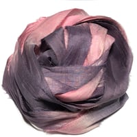 Image 5 of Ready To Ship! 10YD. HOPSCOTCH HAND DYED SARI SILK RIBBON BY COLOR BURST SILK