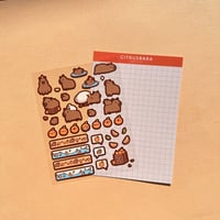Image 1 of Citrusbara - A6 Vinyl Sticker Sheet