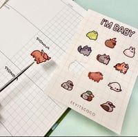 Image 2 of I'm baby- A7 Mini Vinyl Sticker Sheet